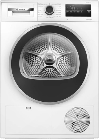 מייבש כביסה כולל משאבת חום - 8 ק"ג Bosch בוש Serie 4 WTH85225IL