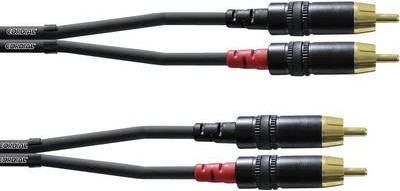 כבל אודיו 3 מטר Cordial 2XRCA-2XRCA