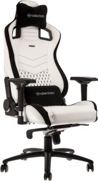 כיסא גיימיניג NOBLECHAIRS EPIC WHITE/BLACK בצבע לבן/שחור