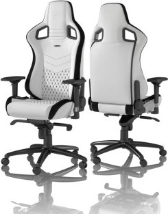 כיסא גיימיניג NOBLECHAIRS EPIC WHITE/BLACK בצבע לבן/שחור