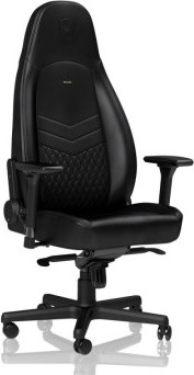 כיסא גיימינג NOBLECHAIRS ICON REAL LEATHER BLACK עור אמיתי