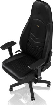 כיסא גיימינג NOBLECHAIRS ICON REAL LEATHER BLACK עור אמיתי