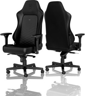 כיסא גיימינג NOBLECHAIRS HERO BLACK בצבע שחור NBL-HRO-PU-BLA