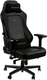 כיסא גיימינג NOBLECHAIRS HERO BLACK/GOLD בצבע שחור/ זהב