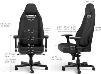 כיסא מנהלים NOBLECHAIRS NBL-LGD-GER-BED LEGEND BLACK EDITION בצבע שחור