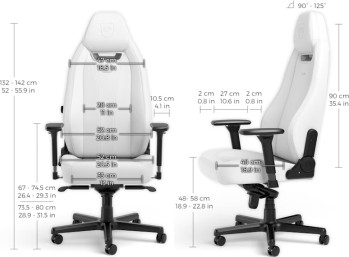 כיסא מנהלים NOBLECHAIRS LEGEND WHITE EDITION בצבע לבן