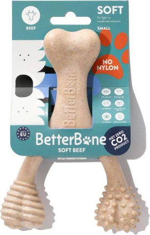 בטר בון Better Bone צעצוע לעיסה לכלבים עוצמה קלה SOFT בטעם טבעי - קטן