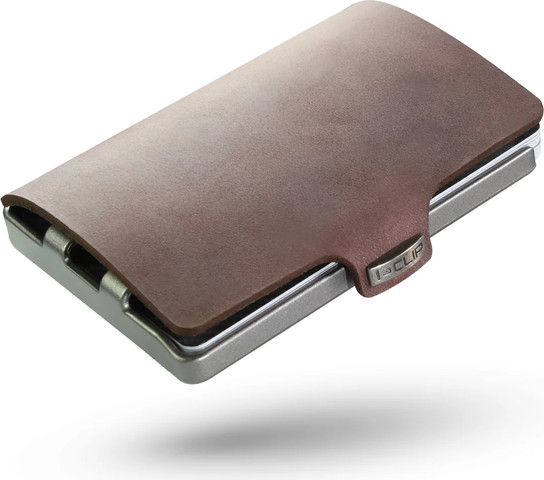 ארנק I-CLIP דגם  Original Silver Soft Touch Brown R11_C121500