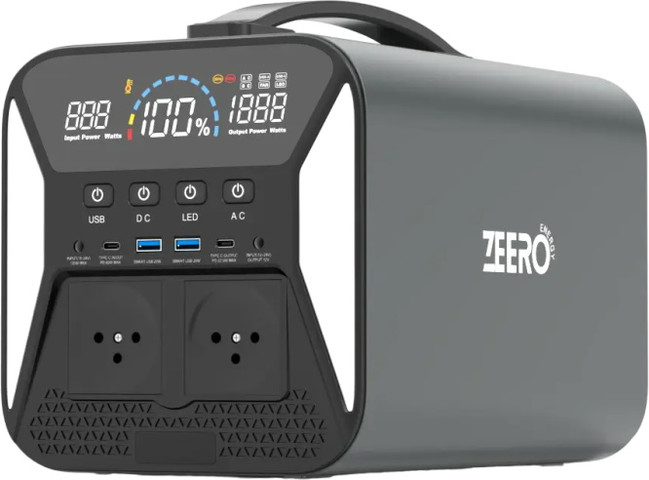 תחנת כוח ניידת Zeero Energy 1101Wh זירו אנרג'י Silent PS-1000