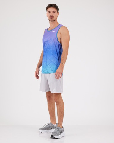 VN Racer Tank - גופיית ריצה לגבר בצבע סגול רשת - סגול