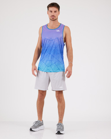 VN Racer Tank - גופיית ריצה לגבר בצבע סגול רשת - סגול
