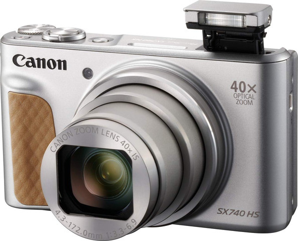 מצלמה ‏קומפקטית Canon PowerShot SX740 HS - כסוף