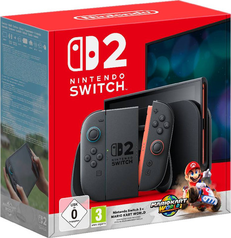 קונסולה ניידת Nintendo Switch 2 Mario Kart™ World Bundle