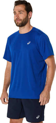 חולצת ספורט צבע כחול גברים חולצת ריצה ASICS Core SS Top