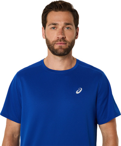 חולצת ספורט צבע כחול גברים חולצת ריצה ASICS Core SS Top