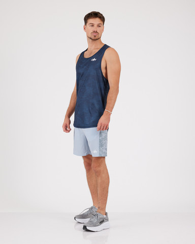 VN Racer Tank - גופיית ריצה לגבר בצבע הסוואה נייבי - כחול נייבי