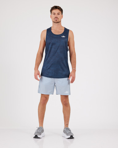 VN Racer Tank - גופיית ריצה לגבר בצבע הסוואה נייבי - כחול נייבי