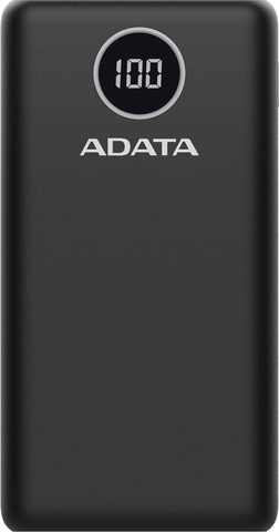 סוללת גיבוי ניידת 20,000mAh כולל חיבור Adata USB-C איי דאטא AP20000QCD שחור