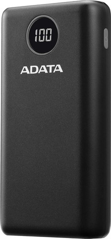 סוללת גיבוי ניידת 20,000mAh כולל חיבור Adata USB-C איי דאטא AP20000QCD שחור