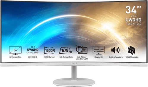 מסך עסקי לבן "34 MSI אמ.אס.איי Pro MP341CQW
