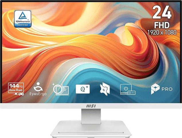 מסך מחשב MSI PRO MP241W E14V 23.8" FHD IPS 144Hz - צבע לבן