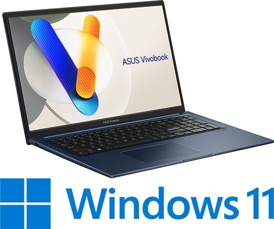 מחשב נייד Asus Vivobook 17 17.3" FHD Core i7-150U 16GB 1TB SSD Win11 - כחול