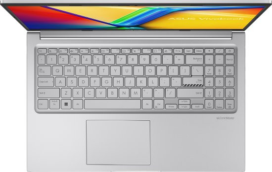 מחשב נייד Asus Vivobook 15 15.6" FHD Core i7-150U 16GB 512GB SSD Win11 Pro - Cool Silver