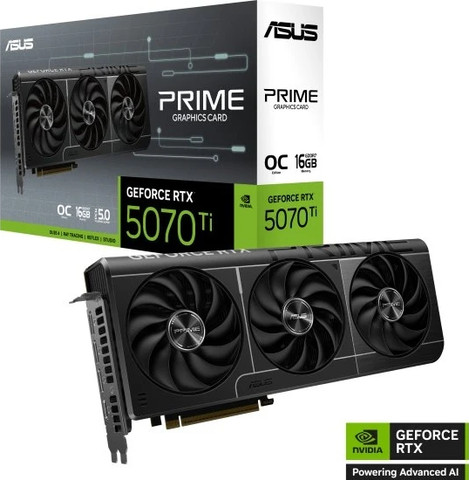 כרטיס מסך Asus Prime RTX 5070 Ti 16GB GDDR7 OC Edition 90YV0MF0-M0NA00