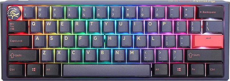 מקלדת מכנית Ducky One 3 Mini Cosmic (Cherry Silver Switch) 4711394398272