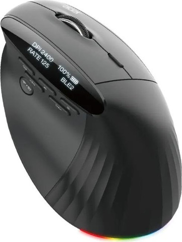 עכבר אלחוטי אנכי Acer Smart Fit - צבע שחור