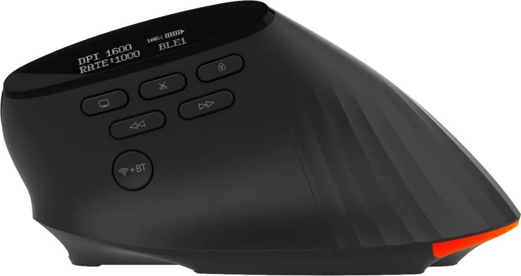 עכבר אלחוטי אנכי Acer Smart Fit - צבע שחור