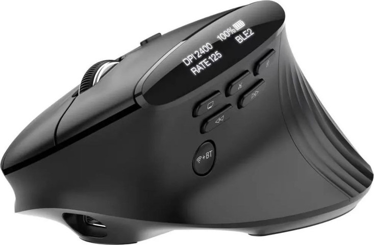 עכבר אלחוטי אנכי Acer Smart Fit - צבע שחור