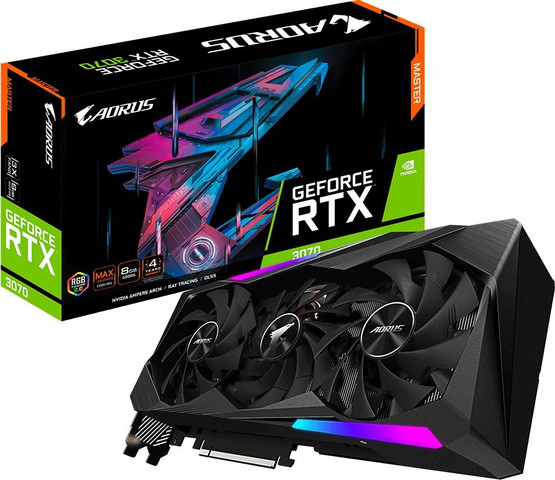כרטיס מסך Gigabyte AORUS GeForce RTX 3070 Master 8G