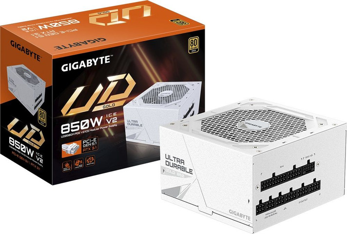 ספק כוח Gigabyte UD850GM PG5 ICE 850W 80 Plus Gold