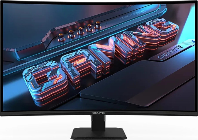 מסך מחשב לגיימינג Gigabyte GS32QC בגודל 31.5" בצבע שחור