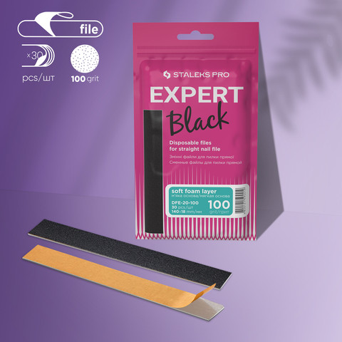 מדבקות פצירה רכות לבסיס ישר סטאלקס 30 יח Refill Pads for Straight Nail File DFE-20-100