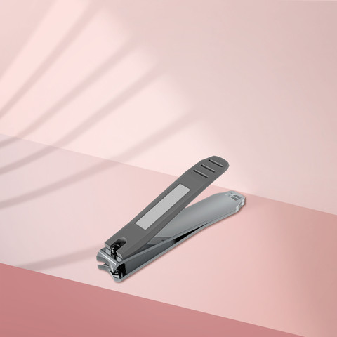 קוצץ ציפורניים גדול עם ידית מט ופצירה - Kbc-51 Nail Clipper