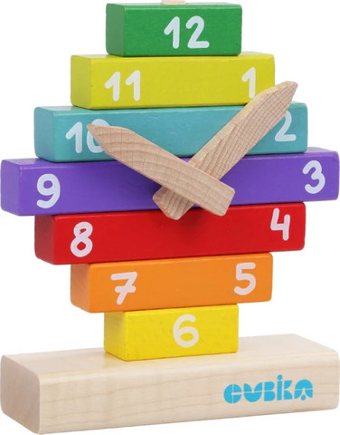 ערכת בנייה לילדים "שעון" צעצוע צבעוני לילדים