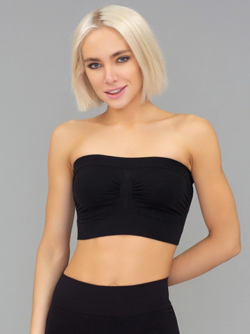 טופ בנדו | Bandeau Top ,שחור