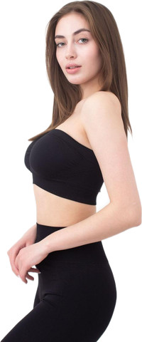 טופ בנדו | Bandeau Top ,שחור