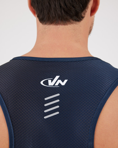 VN Racer Tank - גופיית ריצה לגבר בצבע ערפל אדום - אדום