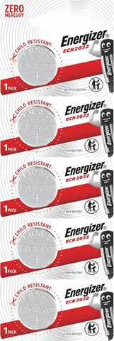 מארז 5 סוללות ליתיום Energizer CR2032 3V
