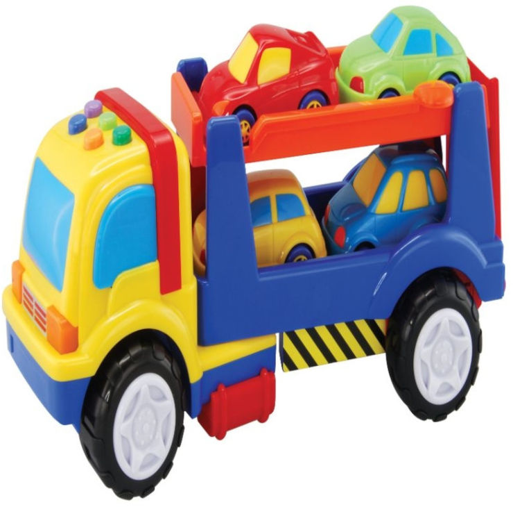 משאית מוביל אורקולית + 4 מכוניות
