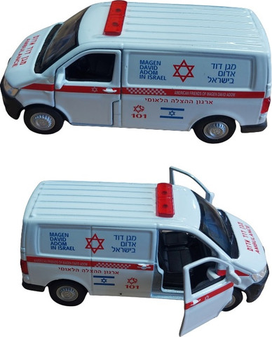 רכב משחק אמבולנס מד"א לבן
