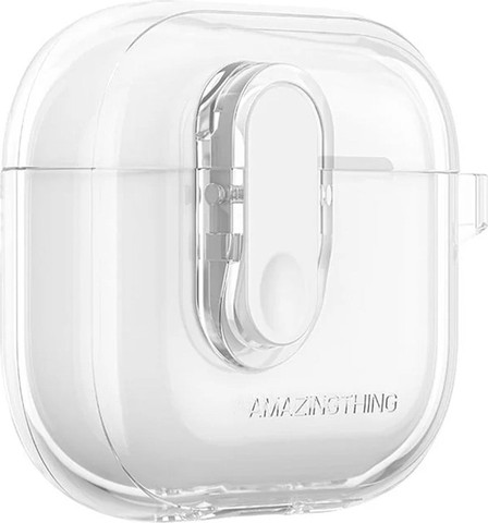 AMAZINGTHING Minimal Click Case AirPods 4 Clear - מגן מינימליסטי לאיירפודס 4 שקוף