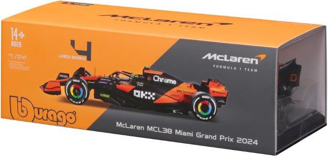 BURAGO מכונית דגמים 1:24 McLaren פורמולה 1 MCL38