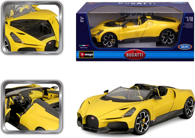 BURAGO מכונית דגמים 1:18 BUGGATI MISTRAL