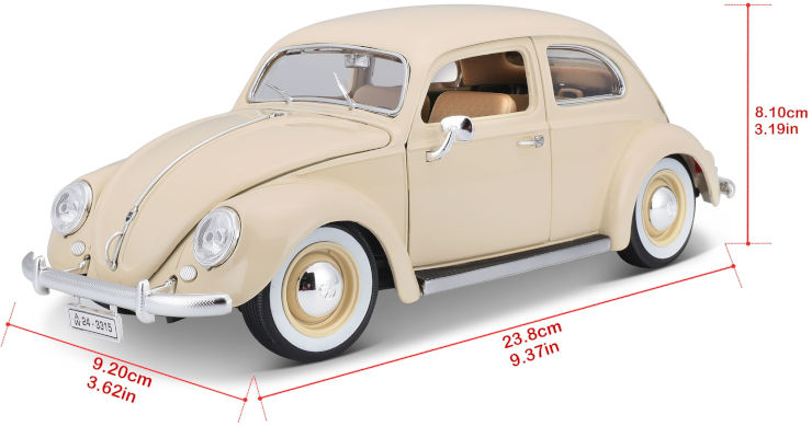 מכוניות דגמים Diecast 1:18 - פולקסוואגן KAFER BEETLE (1955)