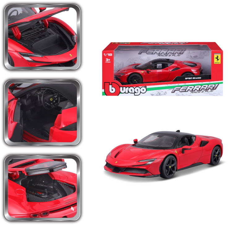 מכוניות דגמים Diecast 1:18 - פרארי SF90 STRADALE