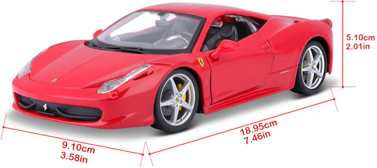 מכוניות דגמים Diecast 1:24 - פרארי 458 ITALIA
